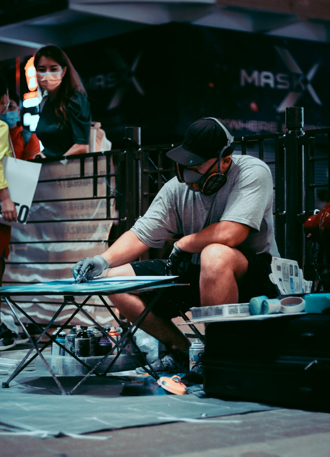 actor restoring furniture